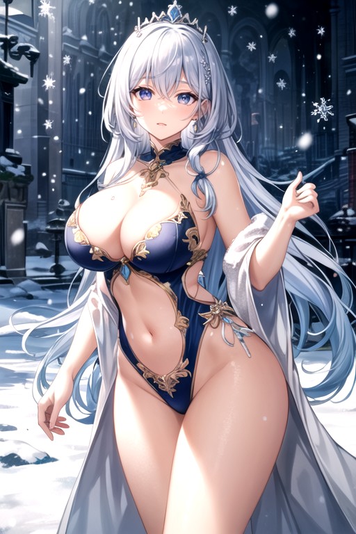 Snowing, Diadem, Small Breast Hentai AI Porn