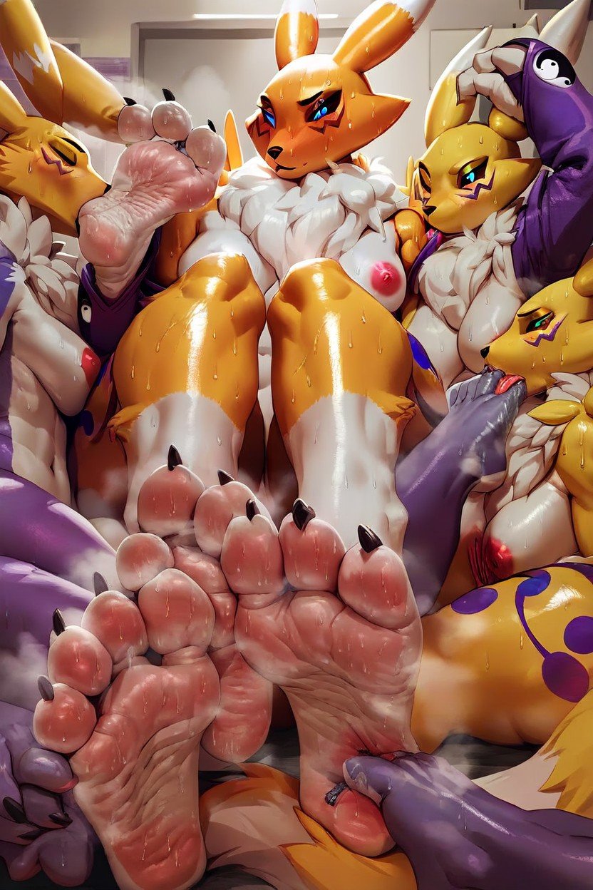 Stinky Pussy, Paws, Orgy Furry AI Porn