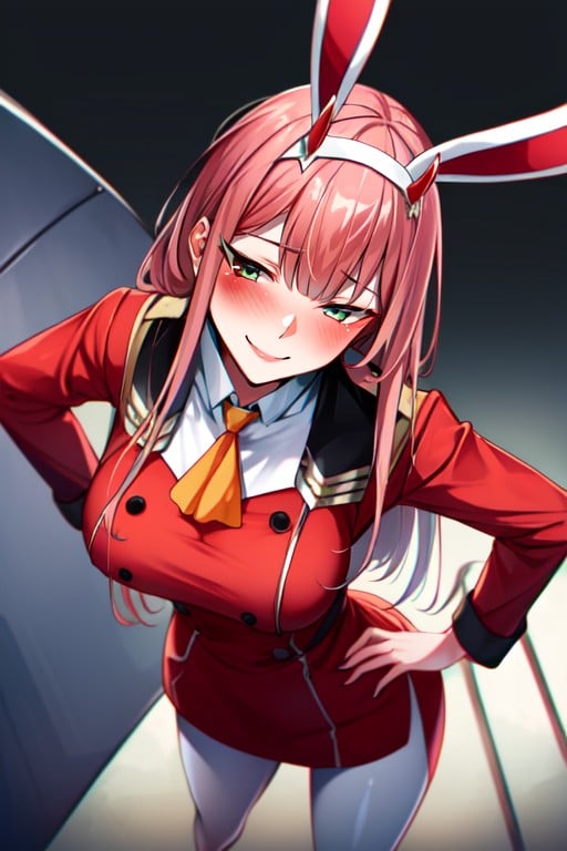 Costume De Lapin, Se Pencher, Zero-two (darling In The Franxx)Porno IA Hentai