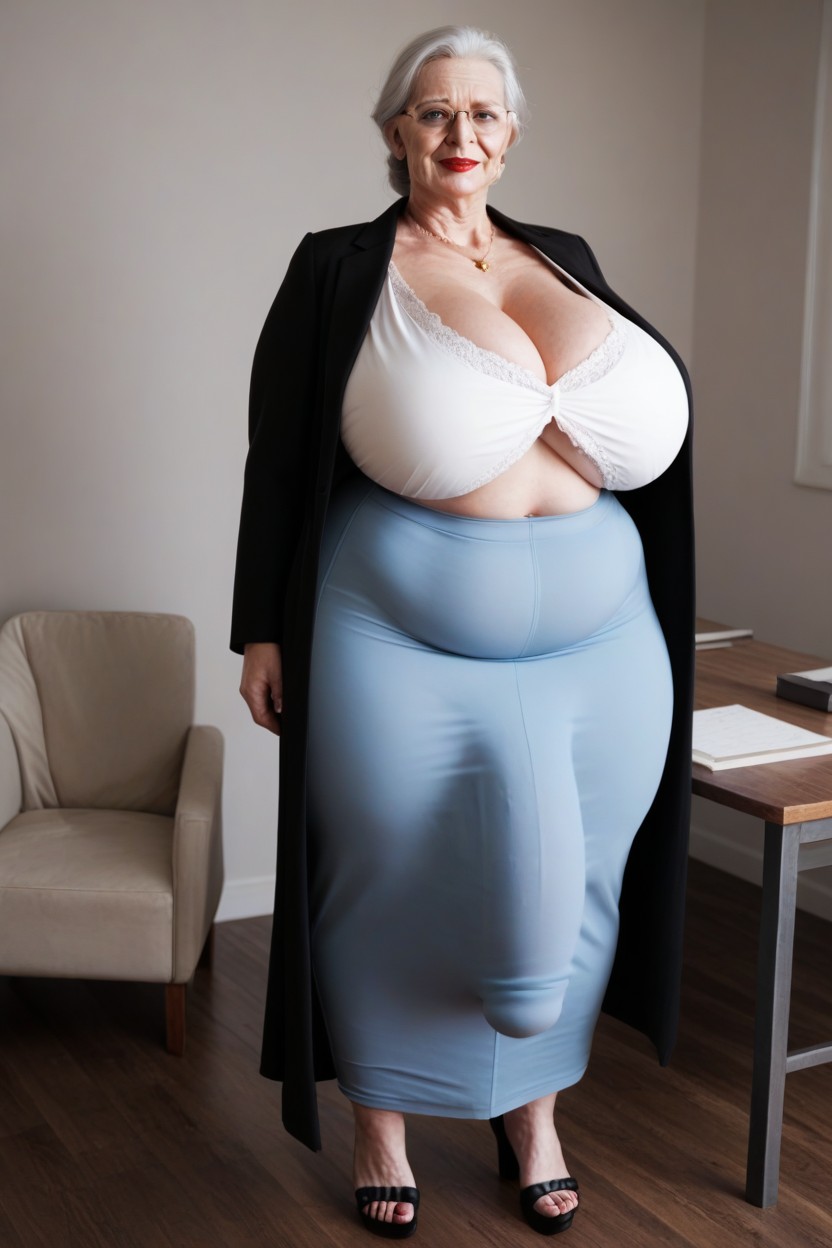 Massive Ass, Double Chin, Gigantic Shemale AI Porn