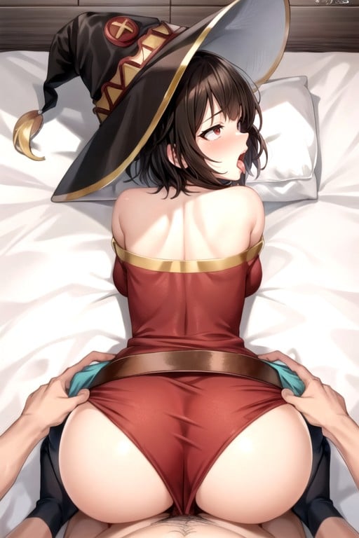 Estilo Canino (pov), Ponto De Vista, Megumin (isekai Quartet) Hentai IA pornografia