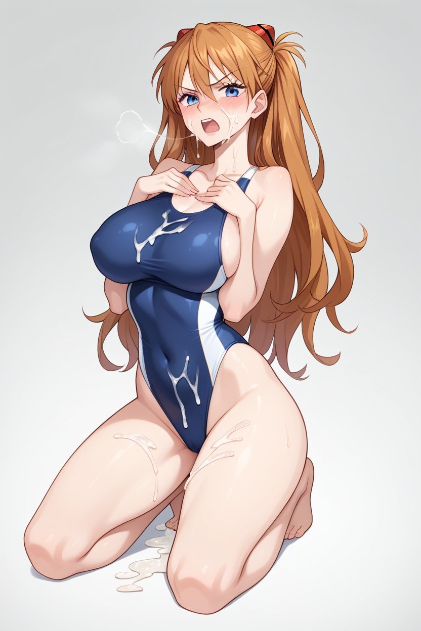 Mignon, Asuka Langley, Maillot De Bain ScolairePorno IA