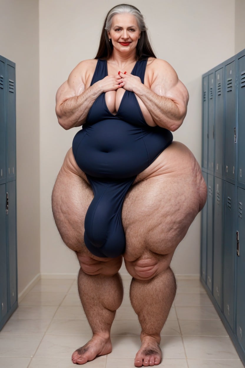 Horny, Extremely Large Ass, Pale Skin Shemale AI Porn