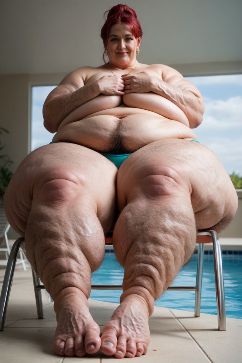 Hyper Cock, Cellulite Body, Hyper Balls Shemale AI Porn