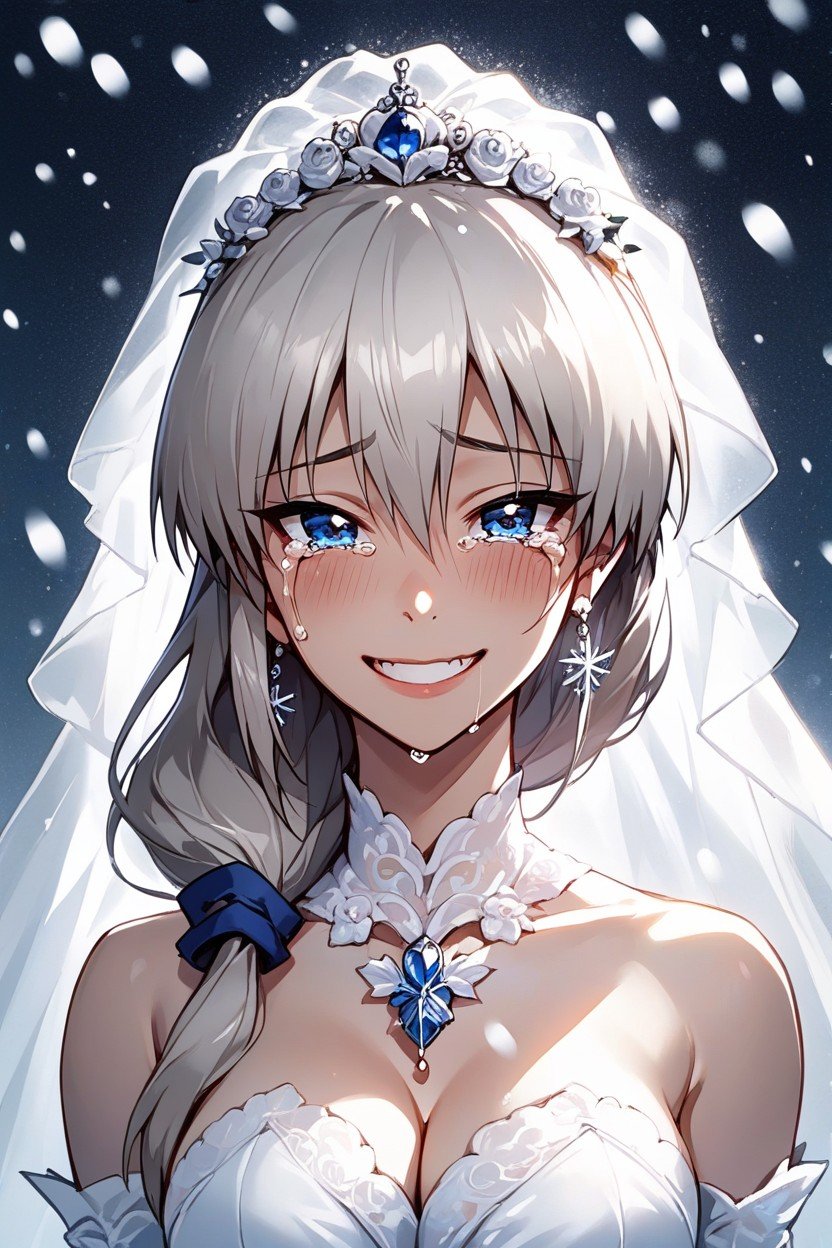 Rétroéclairage, Il Neige, Wedding DressPorno IA Hentai