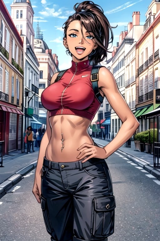 Hands On Hips, Veinteañera, PonytailPorno AI