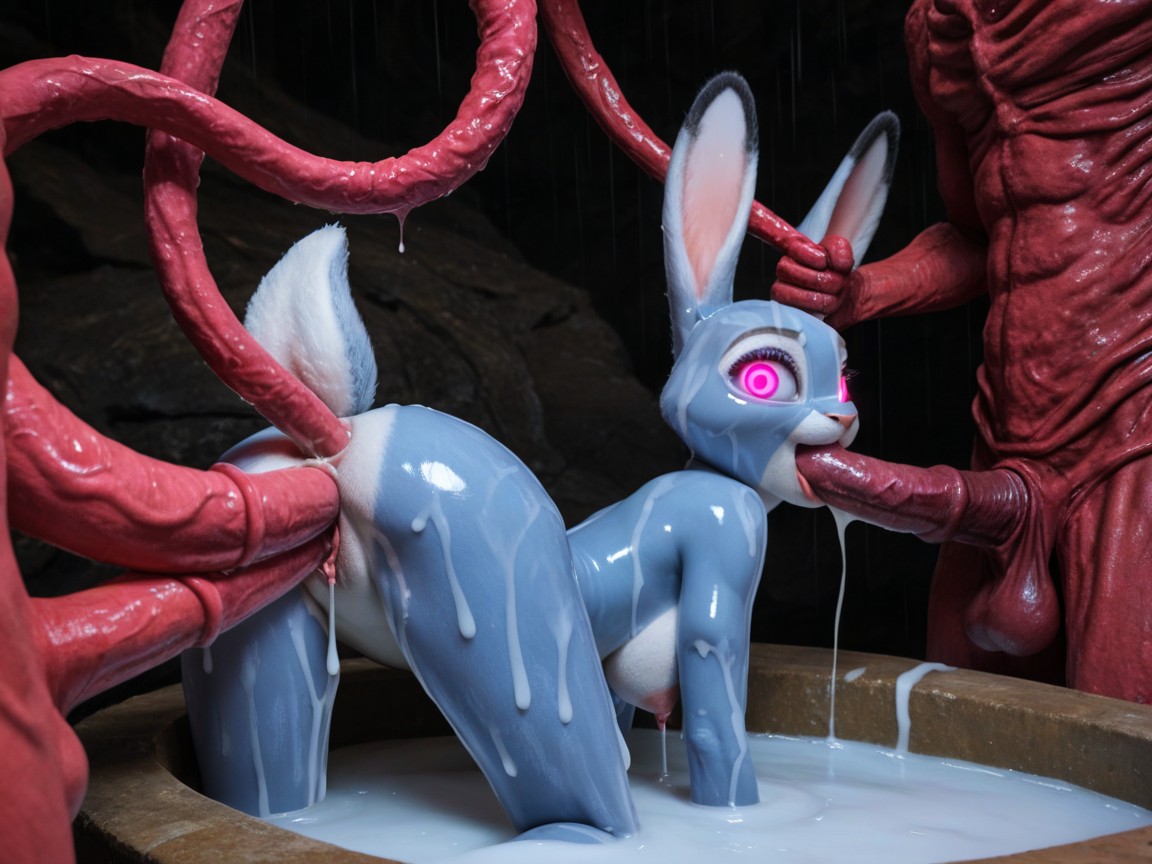 Blue Skin, Monster, Judy Hopps AI Porn