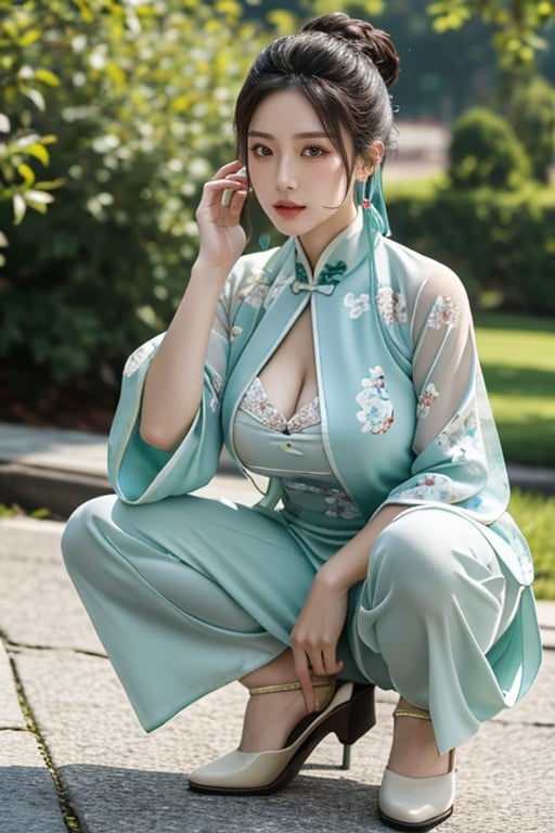 50+, Chinese, Rounded Breast AI Porn