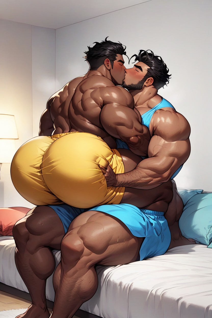 Men, Wide Hips, Broad Shoulders AI Gay Porn