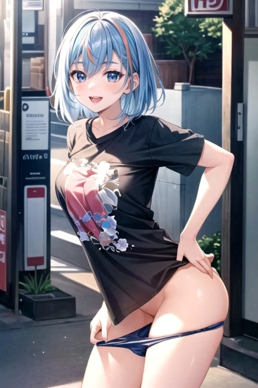 Cute, Very Short Hair, Model Hentai AI Porn