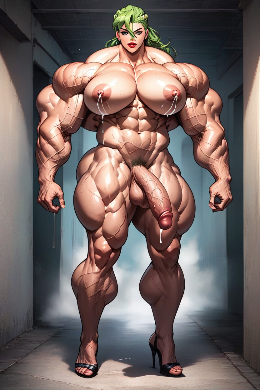 Big Feet, Excessive Muscle Size And Striation, Huge PhysiqueAIポルノ