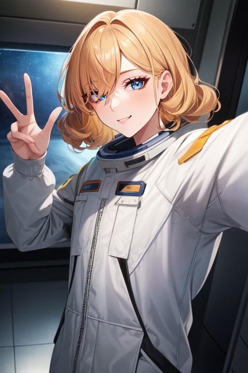 Wink, Curly, Space Suit AI Porn