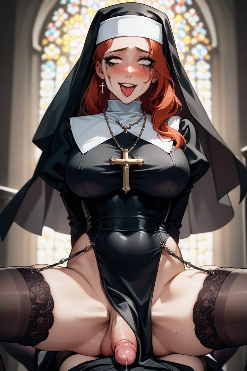 Nun, Small Ass, Slutty Makeup AI Porn