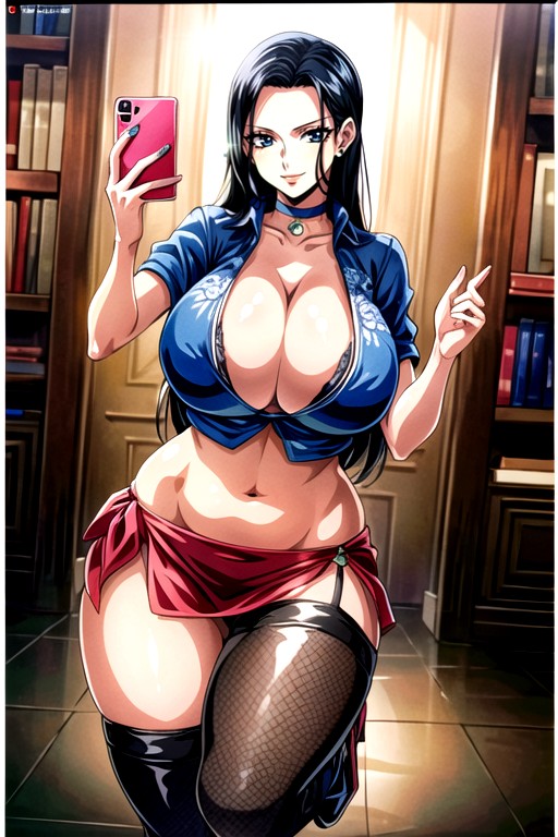 Straight Long Hair, Beautiful Hands Highest Quality Dark Skinned Mature Woman, Perfect BodyPorno AI Hentai