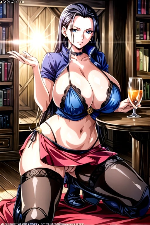 Glamourous Bodyglamourous B, Luxury Library Background, Lipstick GazePorno AI Hentai