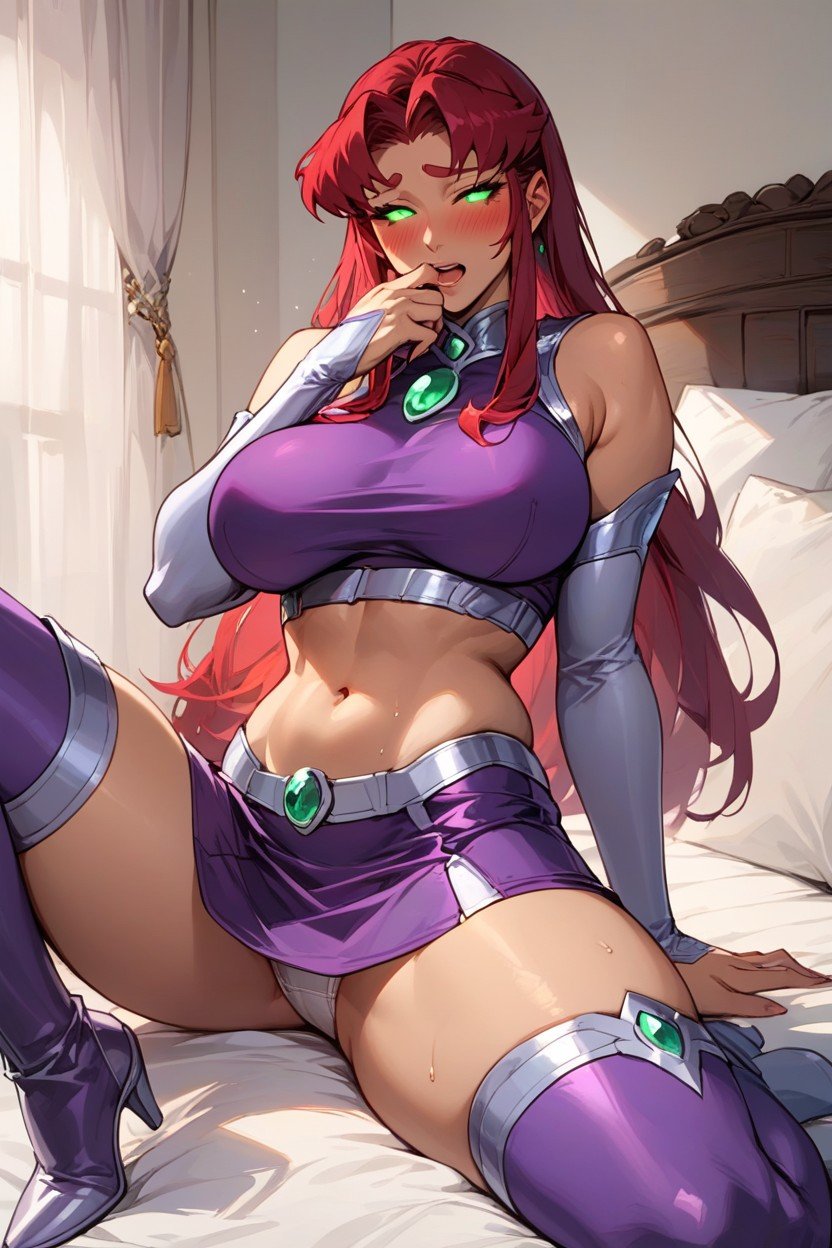 Starfire, Looking At Viewer, 18AI 포르노