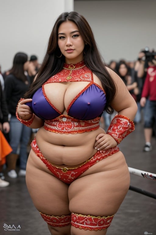 正面視圖, 巨乳, 超大碼美人AI黃片