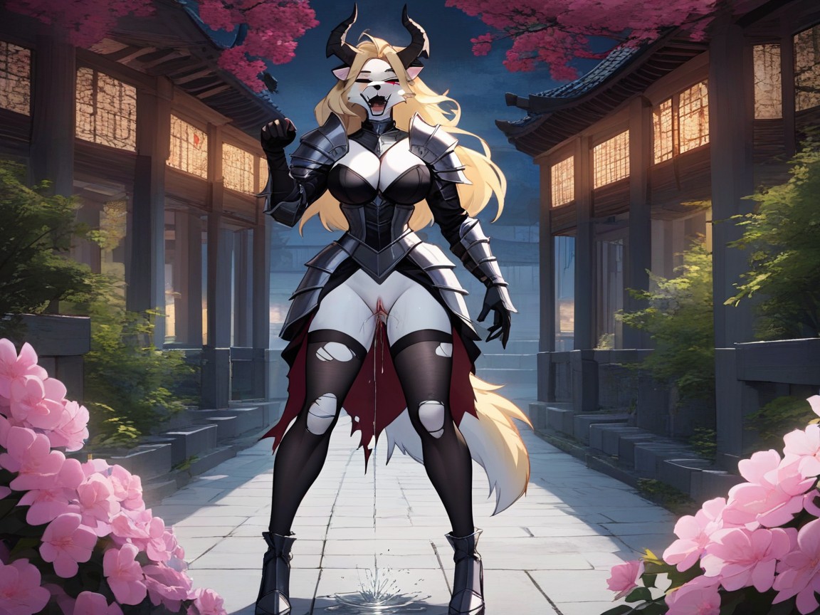 Tall, Blonde Hair, Medieval Furry AI Porn