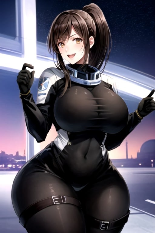 Extrêmement Lourd En Bas, Science-fiction, Seins FauxPorno IA Hentai