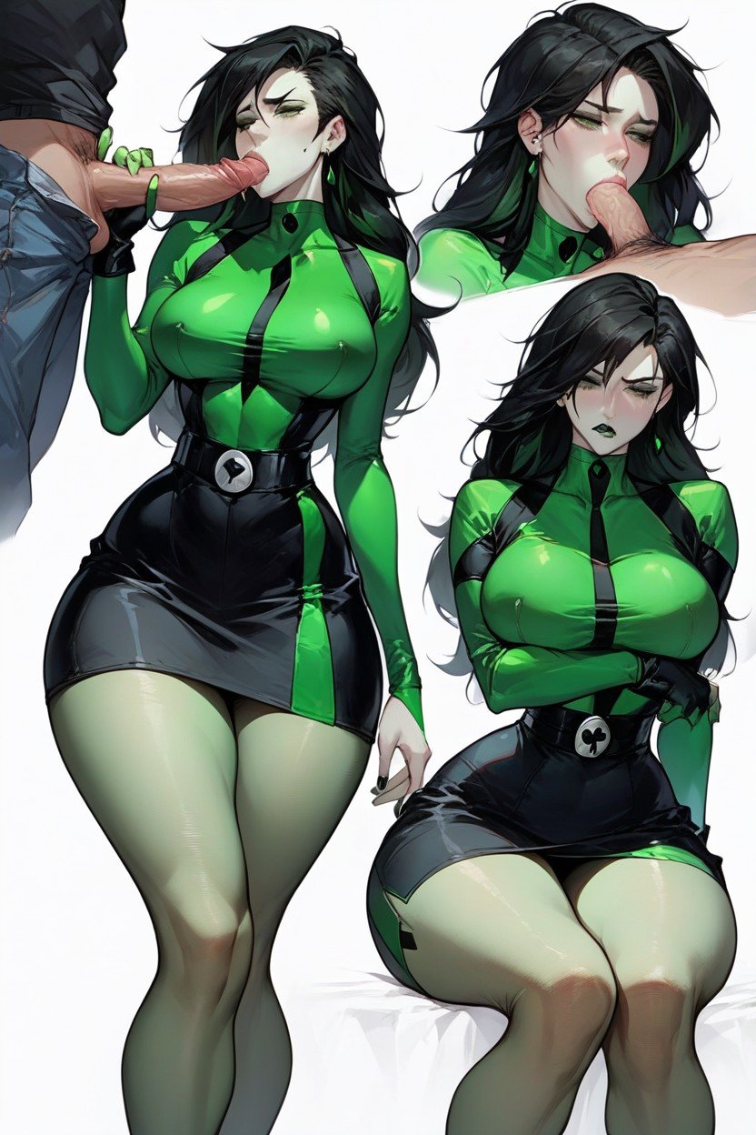 Shego, Highly Detailed, Waist Pornografia de IA