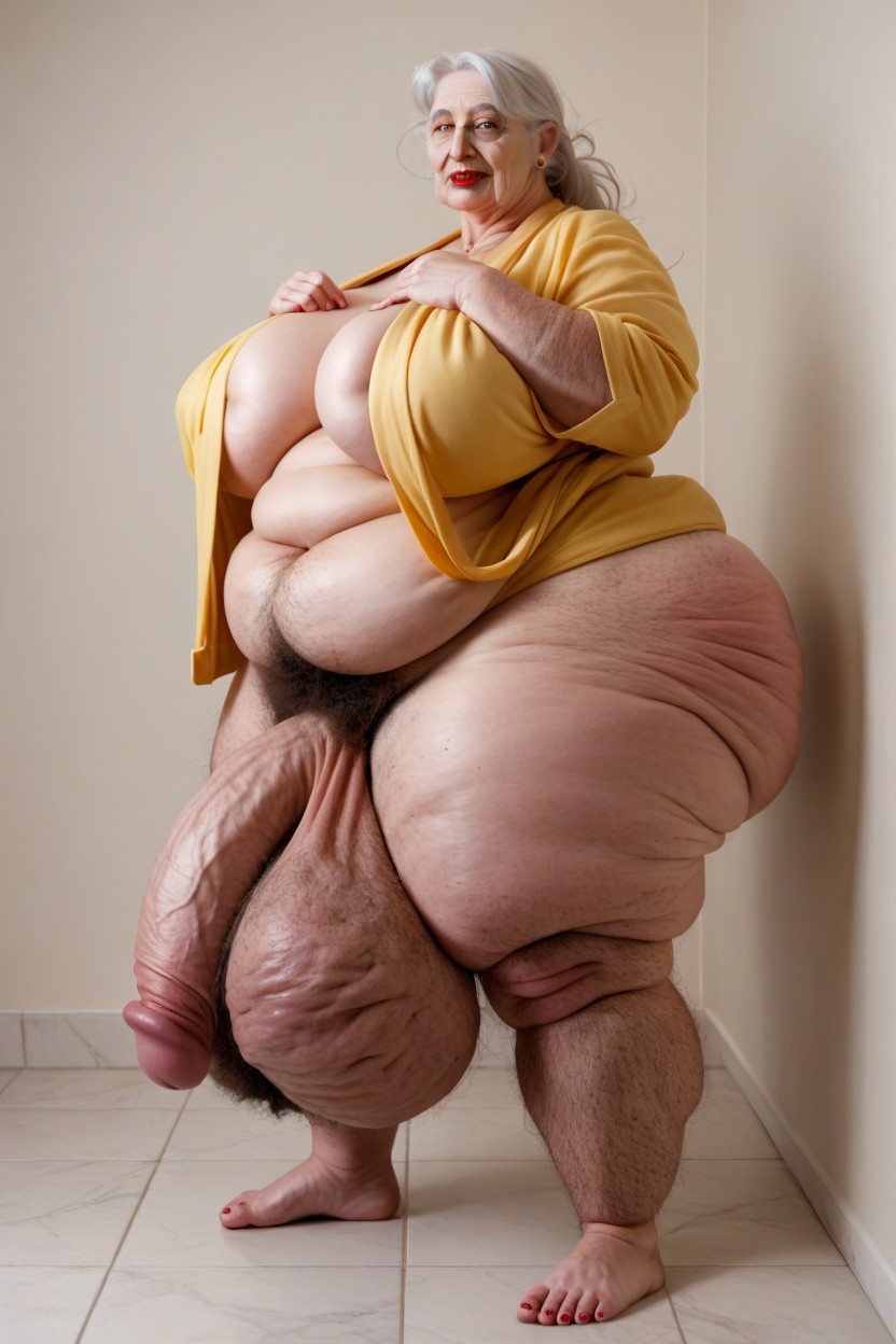 Thick Thight, Obese, Veins Shemale AI Porn
