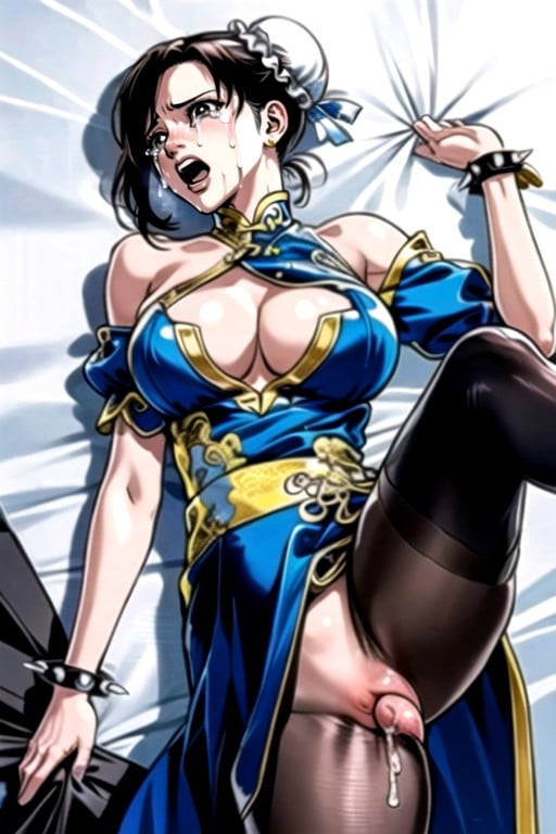 Decote, Chun Li (street Fighter), Manga In Color Pornografia de IA