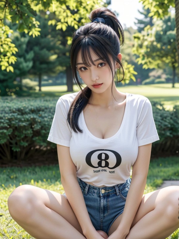 Black Hair, Japanese, Pubic Hair AI Porn