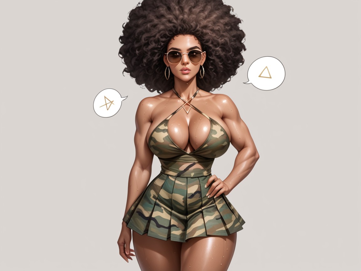 Standing, Ass, Brown Skin Hentai AI Porn