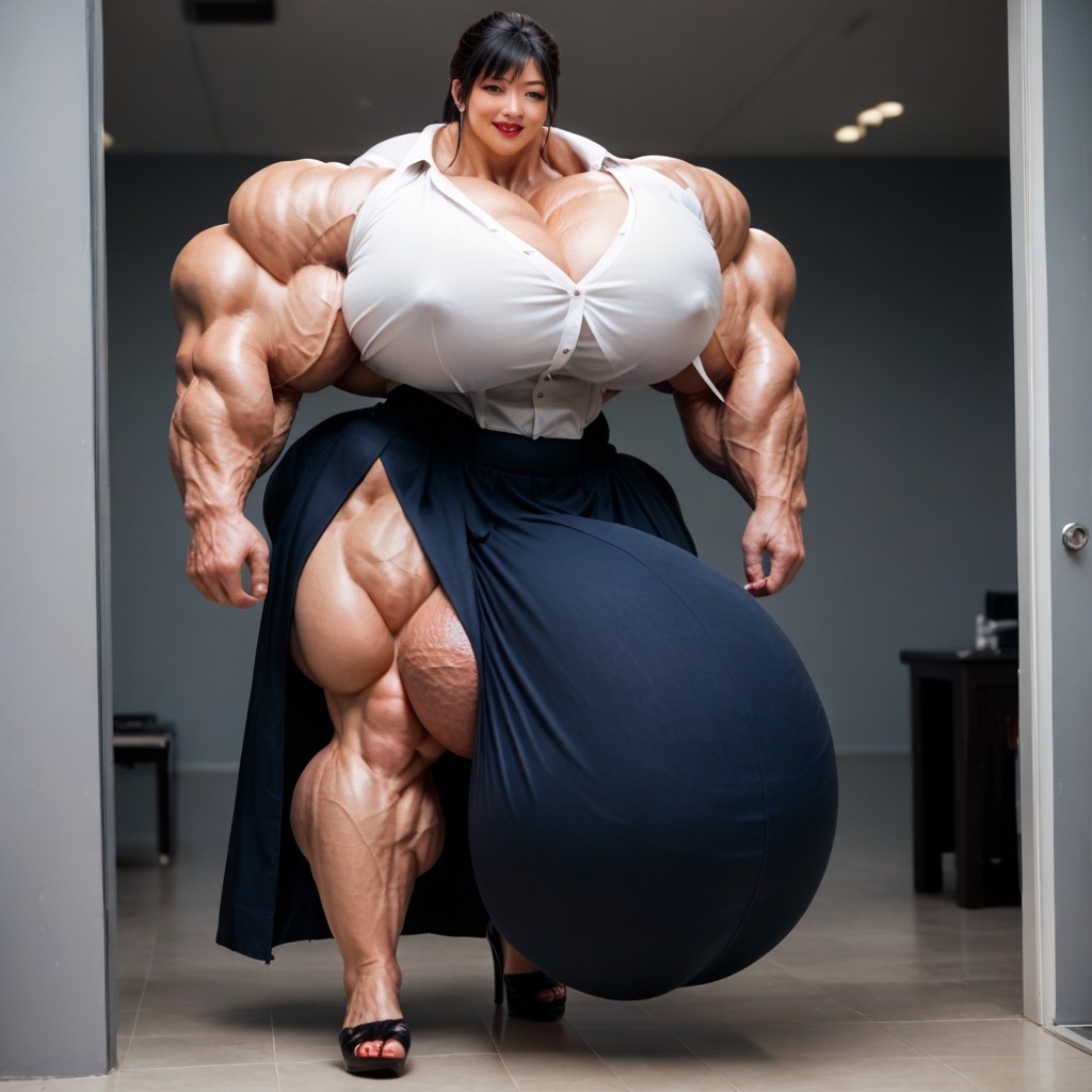 Asian, Horny, Growth Shemale AI Porn