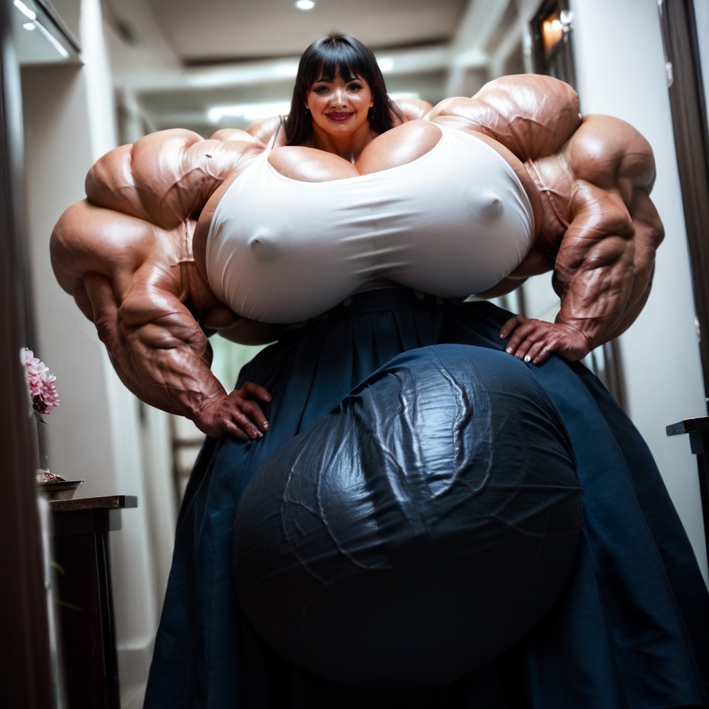 Full Body, Heels, Pre-cum Shemale AI Porn