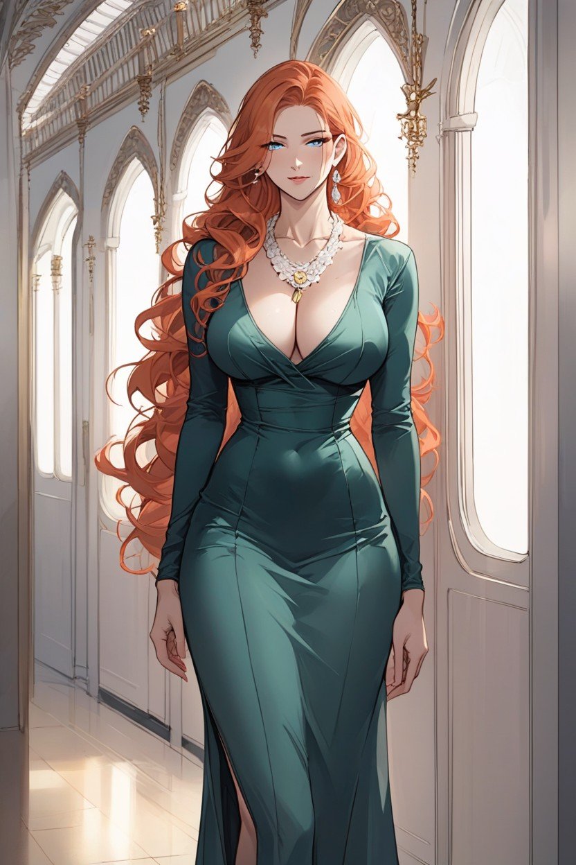 Shallan Davar From Stormlight Archive, Jeweled Necklace, Female With Ginger HairPorno IA