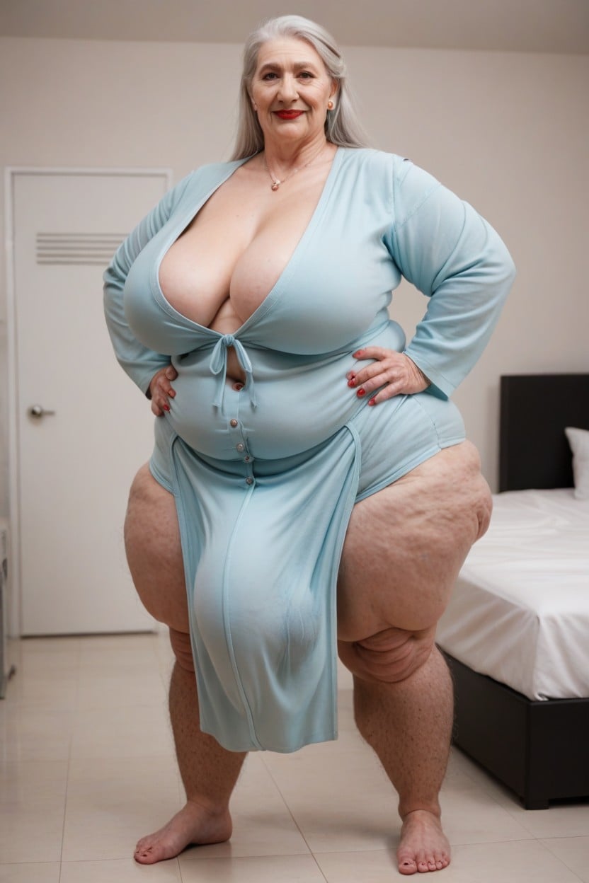 Futa On Male, Long Length, Male Standing Next To Taller Futanari Shemale AI Porn