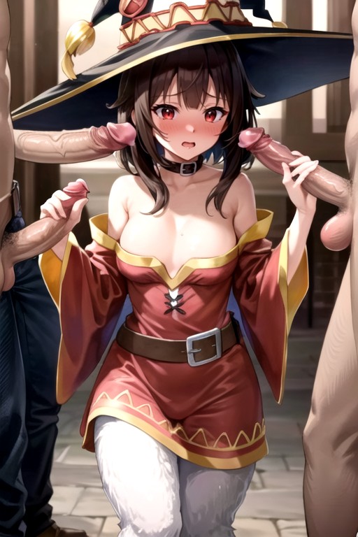 Megumin (isekai Quartet), Sexo En Grupo, AvergonzadaPorno AI Hentai