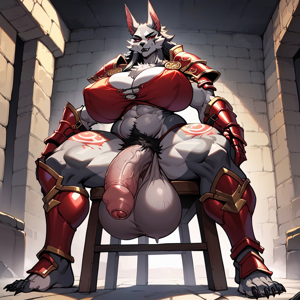 Thick Pubes, Grey Fur Only, Gigantic Balls Furry AI Porn