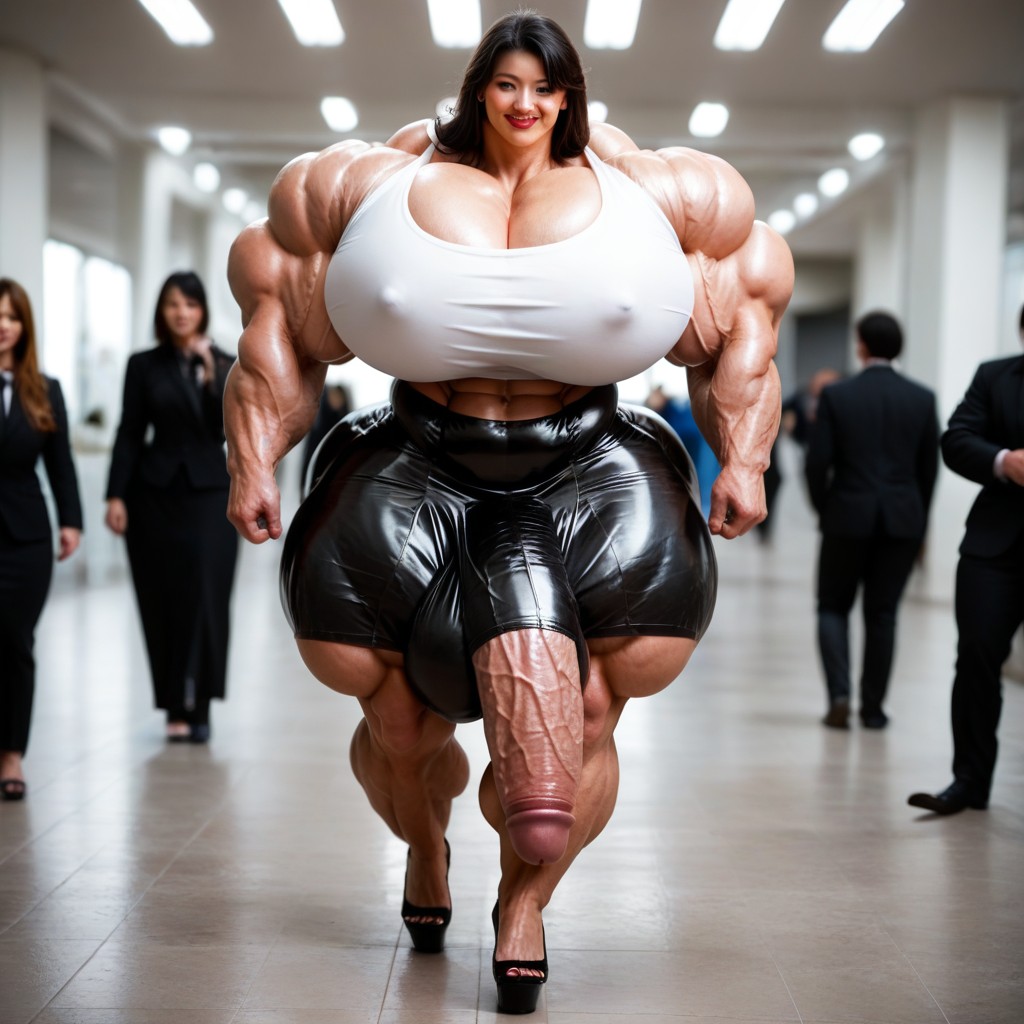 Hyper Gigantic Thick Penis, Full Body, Hyper Gigantic Penis Shemale AI Porn