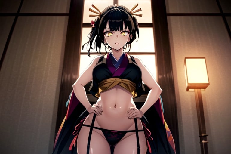 Daki (demon Slayer), Bbw, Bottom Up (upskirt) Hentai AI Porn