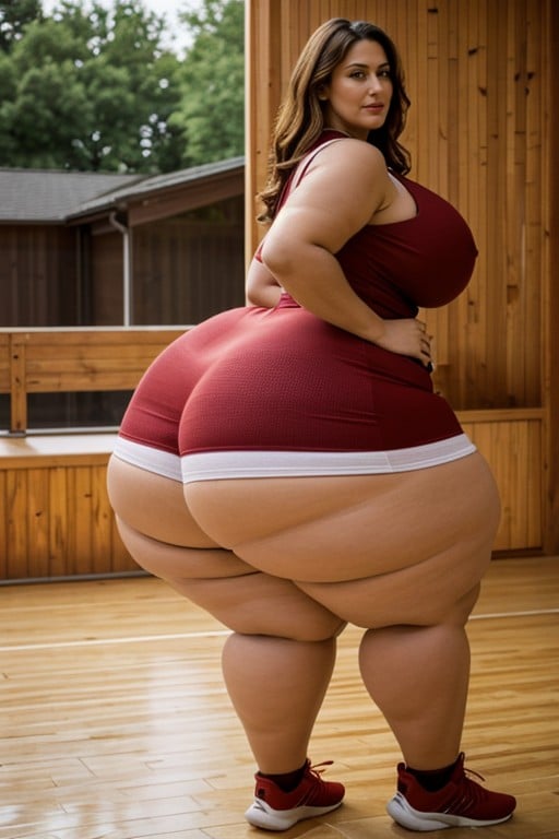 뒷편의 경치, Ssbbw, 아랍인쉬메일 AI 포르노