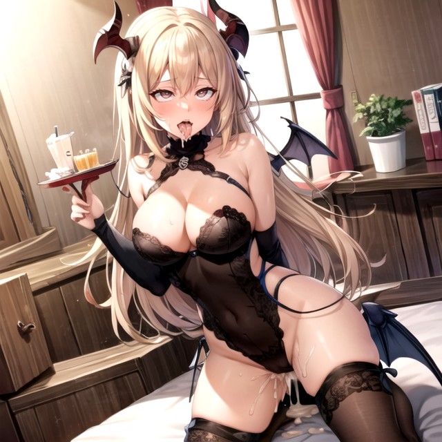 Stockings, Succubus, Ahegao AI Porn