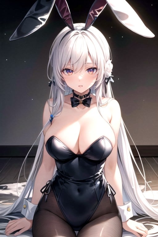 Bell Choker, Bunny Woman, Bunny TailPorno AI