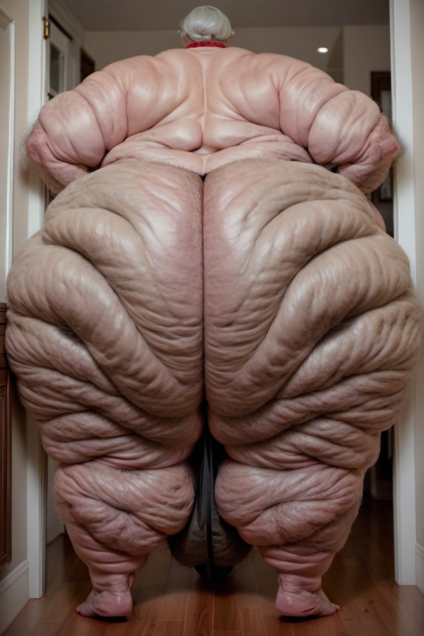 Top Down, Full Body, Standing Outside Front Door Shemale AI Porn