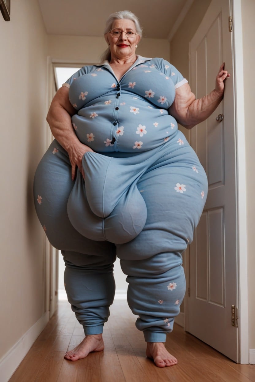 Fat, Fully Clothed, Gigantic Shemale AI Porn