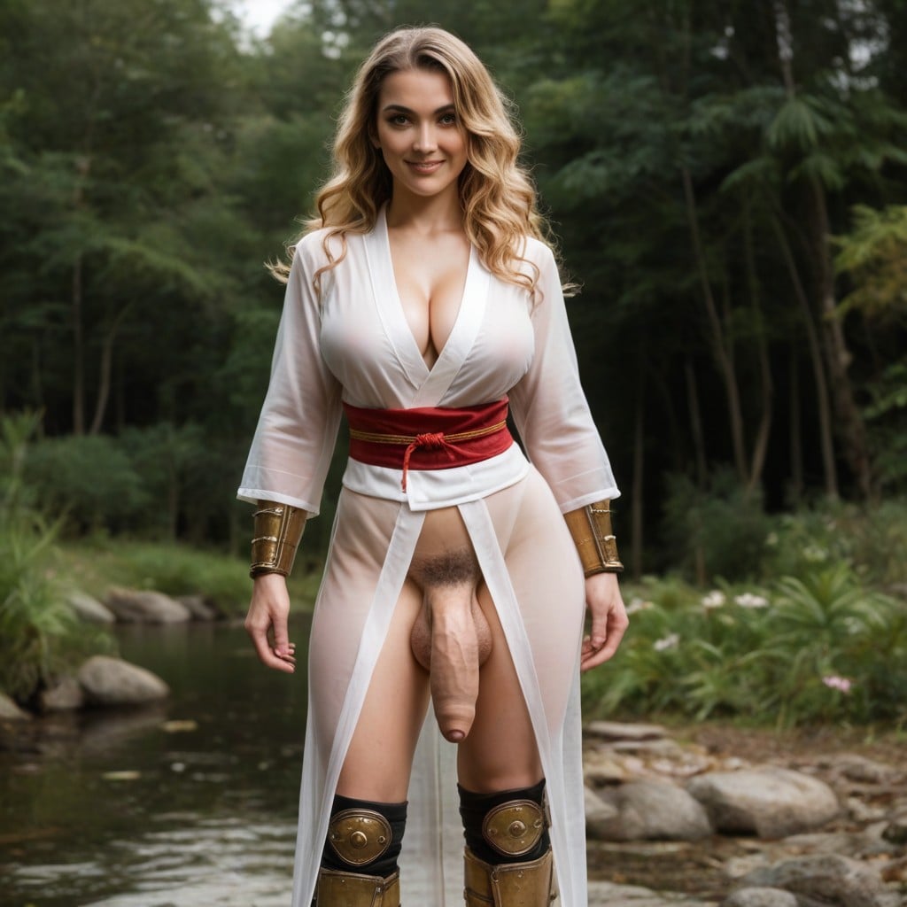 Wide Hips, Massive Breast, Pretty Face Shemale AI Porn