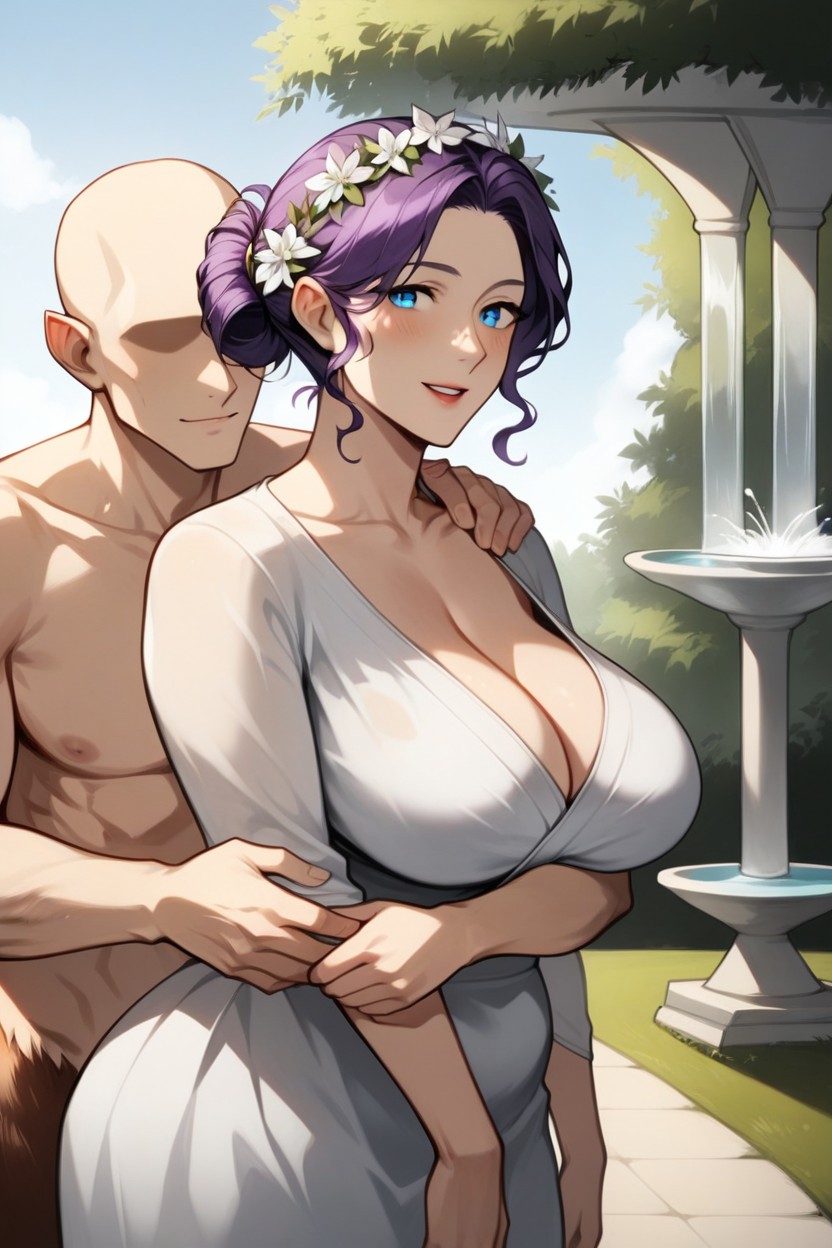 Outside, Model, Satyr From Behind AI Porn