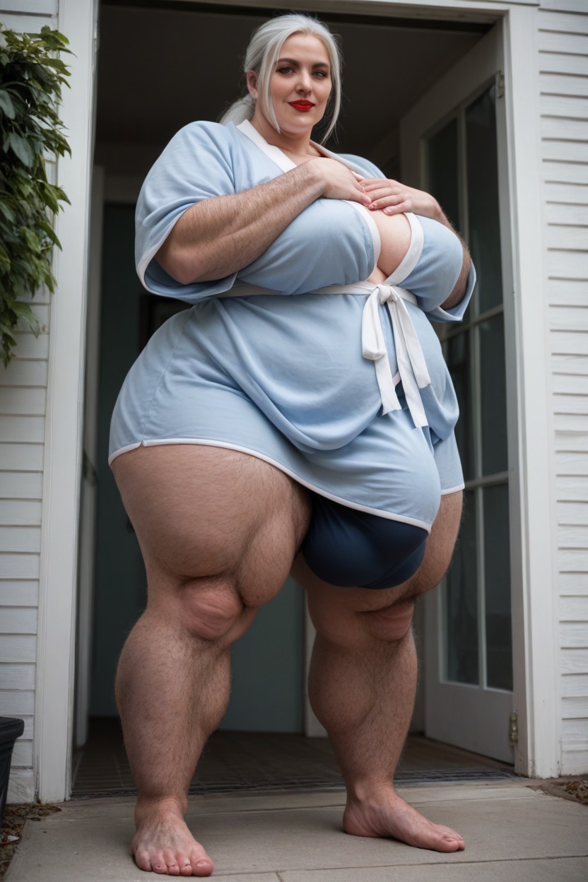 Extremely Large Ass, Obese, Gigantic Saggy Breast Shemale AI Porn