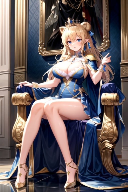 Crown Of Lauriez, Throne Room, Versailles AI Porn