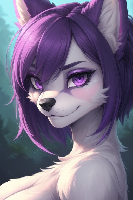 Purple Eyes, Shark, Buzzcut Furry AI Porn