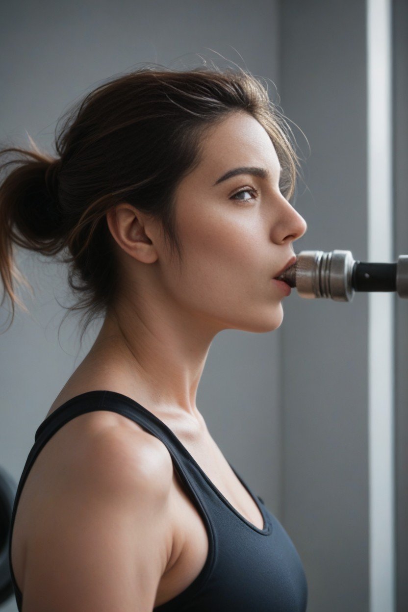 Gimnasio, Viento En El Pelo, Ojos VerdesPorno IA de transexuales