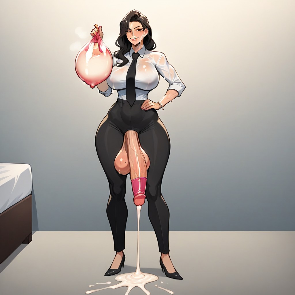 Poitrine Moyenne, Gigantesque, Corps Entier Porno IA transsexuelle