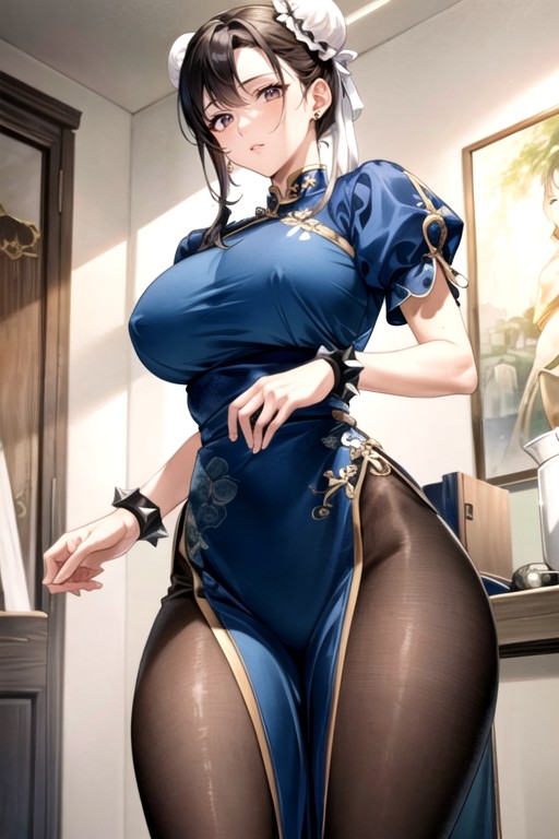 30+, Pele Oleada, Chun Li (street Fighter) Travesti IA Pornô