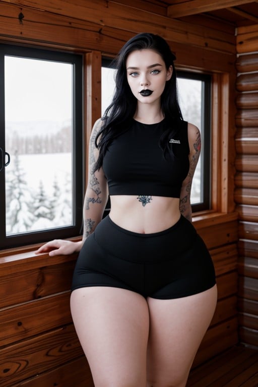 Fit, Crop Top, GanzkörperKI Porno